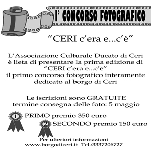 Volantino primo concorso fotografico 'CERI c'era e ... c''